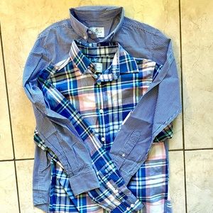 Bundle of 2 Boys Long sleeve Button down shirts